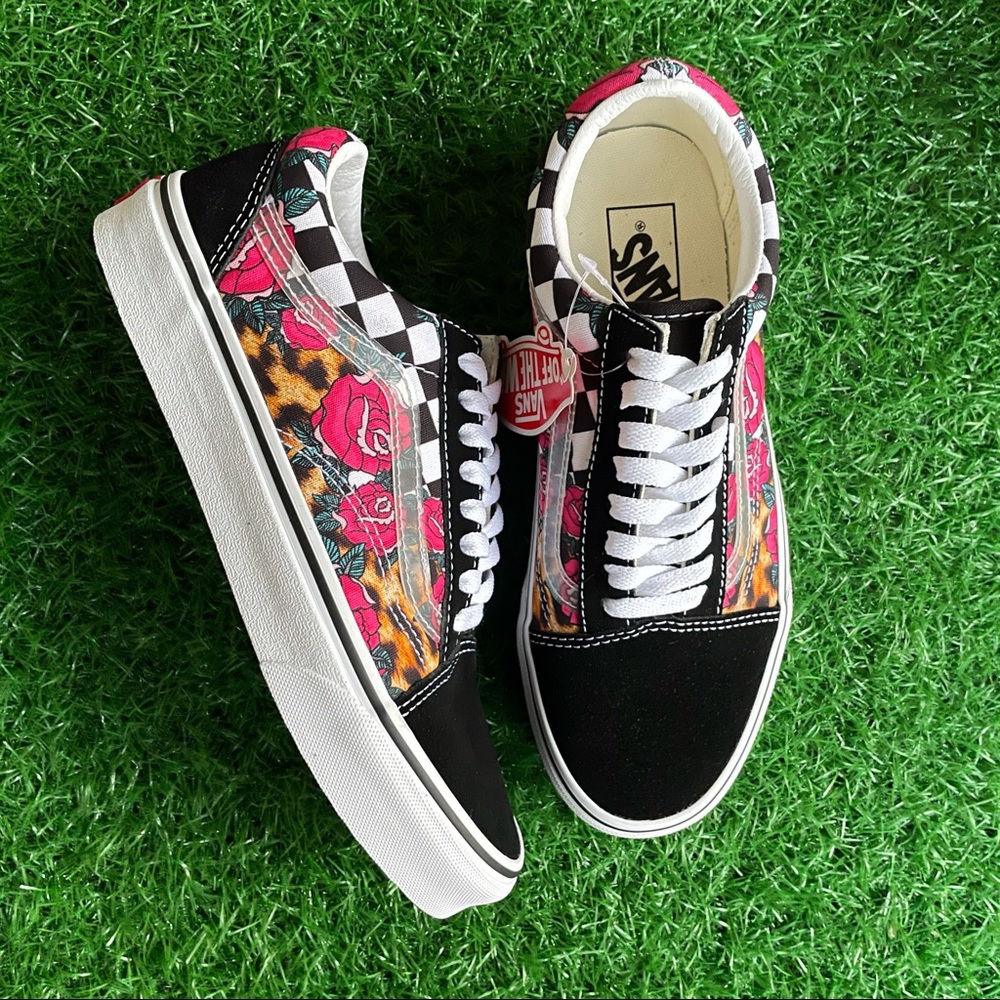 Vans Old Skool Rose Animal Checkerboard - Picture 3 of 7